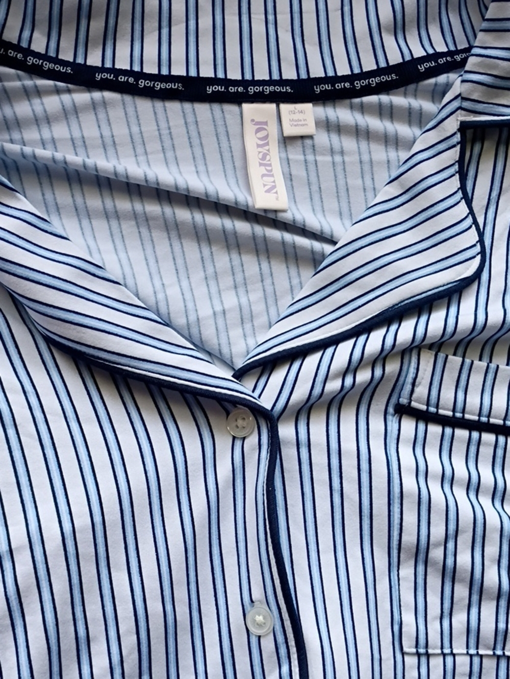 NWT Joyspun Classic Stripe PJ Set - Picture 3 of 4